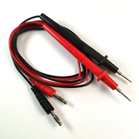 Cables de prueba para multímetro, sondas universales de 10 A con conector tipo banana y puntas de aguja afiladas para multímetro digital, pruebas eléctricas