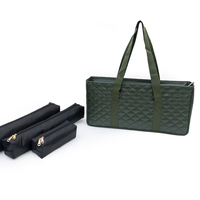 Sac fourre-tout de Mahjong occidental personnalisé Sac de transport en cuir de nylon avec poignées d'épaule