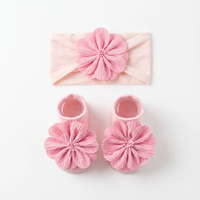 Set Bando Bunga Bayi, Penutup Kepala Bayi Baru Lahir, Perlengkapan Foto Bayi Usia Satu Bulan