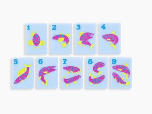 Fichas <span class=keywords><strong>de</strong></span> Mahjong Acrílicas Azul Cielo <span class=keywords><strong>de</strong></span> Lujo Estilo Americano Moderno, Línea Montaña: Fichas <span class=keywords><strong>de</strong></span> Mahjong Verde Salvia, 160 Piezas Pintadas a Mano, Regalo - Product Image 6