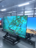 Tableau blanc interactif intelligent multi-tailles 65-120 pouces OPS double OS avec caméra 4800MP pour l'éducation, les salles de réunion intelligentes et les salles d'exposition