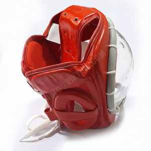 Neoheadgear Red Kudo Head Guards <b>Helmet</b> Martial Arts Sparring Gear <b>Safety</b> Equipment/Karate Head Guard - Product Image 1