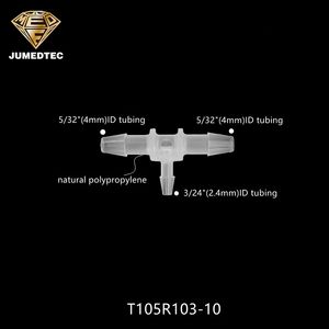 Raccord en T pour tubes médicaux en plastique à barbelures, économique, 3 voies - Product Image 3
