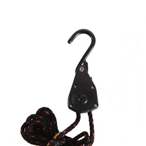 Sangles d'arrimage <span class=keywords><strong>à</strong></span> <span class=keywords><strong>cliquet</strong></span> de 1/8 pouce, 2 m, avec crochets en acier, capacité de 34 kg, résistance <span class=keywords><strong>à</strong></span> la rupture de 68 kg - Product Image 4