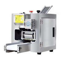 Machine automatique de fabrication de feuilles de pâte pour raviolis, empanadas, gyozas, pizzas et wontons, en acier inoxydable, pour table de travail commerciale