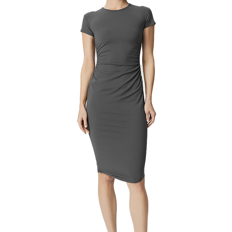 Custom OEM High Quality New Arrival Yoga Dress Spandex Slimming High Elastic Thin Package Hip Mid-length Sports Fitness Dresses