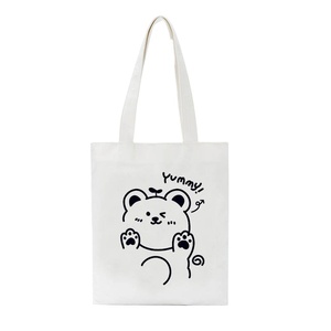 Women <b>Bag</b> Style Cartoon Shopping <b>Canvas</b> <b>Bag</b> <b>Large</b> Capacity Handbag Women Shoulder Fun Cute <b>Canvas</b> <b>Bag</b> - Product Image 2