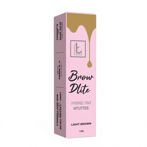 Teinture crème-gel hybride professionnelle BROWDLITE, imperméable, longue durée, semi-permanente, multicolores, à base de plantes, double effet cils - Product Image 1