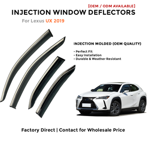 Déflecteurs de fenêtre latérale pare-pluie pour Toyota Cruiser 2019-2020 accessoires auto - Product Image 2