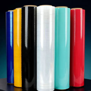 فيلم تغليف قابل للتمدد مخصص 23 ميكرون 2 كجم LLDPE فيلم تغليف صناعي قابل للتمدد لف البضائع فيلم بلاستيكي قابل للتمدد - Product Image 1