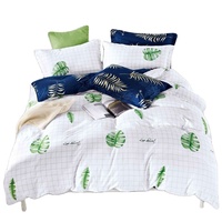 Ensemble de literie en microfibre 100% polyester, haute qualité, imprimé de luxe pour chambre à coucher, drap de lit, couette, housse de couette