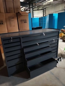 HUAYI a buon mercato in metallo mobile 15 cassetti Set di strumenti scatola meccanica strumento armadietto per la riparazione auto - Product Image 4