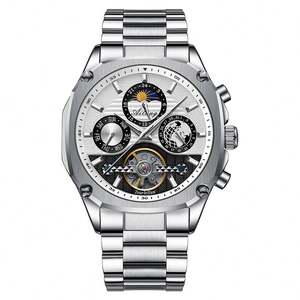 Nouvelle montre-bracelet automatique mécanique squelette multifonctionnelle étanche pour homme 2025 - Product Image 4