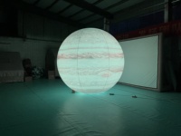 Grande décoration gonflable en forme de lune pour la décoration sur le thème de la galaxie, gonflables publicitaires