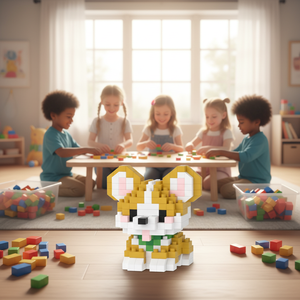 Jouet de construction éducatif en plastique ABS, ensemble de blocs de construction de 50 pièces, compatible avec les blocs de construction LEGO, jouet pour garçon - Product Image 5