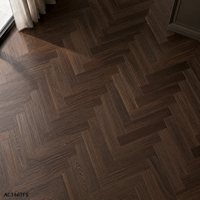 Parquet en bois multicouche 600x92mm, chevrons en olivier et teck, bois d'ingénierie brossé antidérapant, planches de parquet ENF Eco