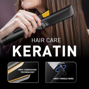 Bán buôn Titan hồng ngoại MCH tóc Irons 2 trong 1 rộng tấm phẳng sắt chuyên nghiệp di động một bước uốn tóc ép tóc - Product Image 4