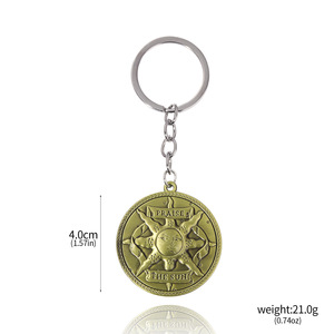 Dark Souls Solaire of Astora Sun Logo Zinc Alloy Letterpress Printed Cartoon Enamel Pendant Necklace Keychain - Product Image 6