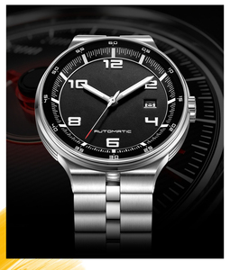 Orologi sportivi impermeabili da uomo 50M con cinturino in gomma, orologi meccanici automatici - Product Image 3