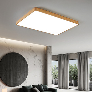 โคมไฟเพดานไม้เนื้อแข็ง LED 80 ซม. 36 วัตต์ ปรับความสว่างได้ สำหรับห้องนอน - Product Image 2
