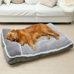 Large Washable Dog Bed Memory foam human sized dog bed Anti-Slip Dog Crate Bed for Sleeping and Anti Anxiety
