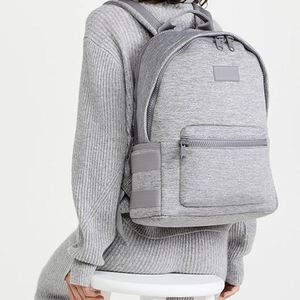 Large Fashion Waterproof Neoprene Unisex <b>Backpack</b>-Durable Outdoor Travel <b>Backpack</b> with Trolley <b>Strap</b> for Students & Cycling - Product Image 1