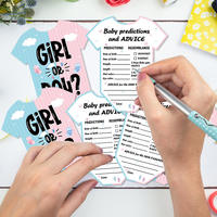 Tarjetas de Predicción de Género para Bebés, Tarjetas de Votación para Fiestas de Revelación de Género, Tarjetas de Votación para Adivinar si es Niño o Niña, Juego de Revelación de Género para Baby Shower