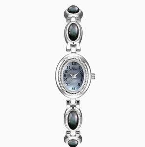 Elegante Reloj de Pulsera de Acero Inoxidable para Mujer con Detalles de Perlas, Esfera Redonda, Movimiento de Cuarzo Analógico, Cierre de Joyería - Product Image 6