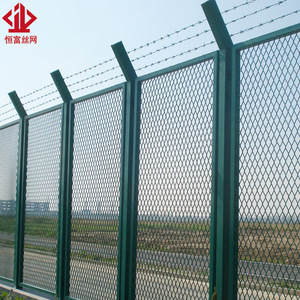 Malla de Alambre de Diamante Hengfu, Acero Galvanizado, Verde, para Barandas de Carreteras y Redes de Aislamiento - Product Image 1