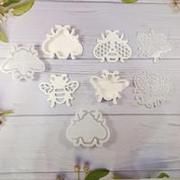 Moule en silicone pour décoration murale en plâtre et ciment, motif abeille M53222