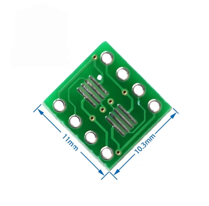 Lot de 5 adaptateurs sans plomb SO/MOP/TSOP/SOC/SOP8 vers DIP8, corps large et corps étroit, carte adaptatrice PCB 8 broches - Product Image 2