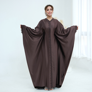 2026 Loriya New Eid Abaya Islamic Clothing Modest Women's Dresses Closed Abaya With Lace <strong>Kaftan</strong> Abaya Women Muslim Dress <strong>Summer</strong> - Product Image 6