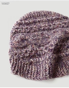 Cappello invernale da donna lavorato a mano Lday <span class=keywords><strong>Beanie</strong></span> a fiori intrecciati con Texture 100% in Cashmere - Product Image 2