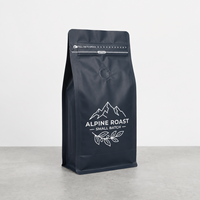 Sacs à café écologiques en aluminium avec soufflet sur 4 côtés, imprimés sur mesure, avec valve, qualité alimentaire, pour grains de café