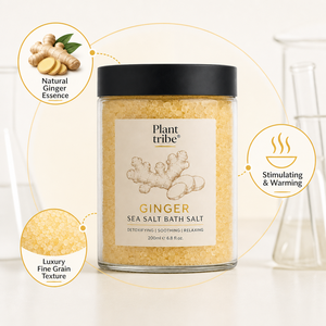 Sal de Baño de Jengibre y Sal Marina, Exfoliante Natural, Calmante, Hidratante y Relajante, Sal de Baño Herbal - Product Image 2