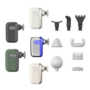 Pistolet de massage sans fil Healthpal Mini Portable Puissant 8 têtes 3 vitesses Massage musculaire par percussion des tissus profonds Soulagement de la douleur dorsale - Product Image 6