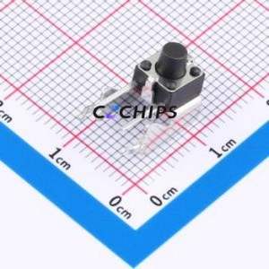 K2-1102BG-F4CW-01 Tactile Switch Through hole Component THT Switch Single Pole Single Throw Round Button 2.5N Right Angle Insert - Product Image 1