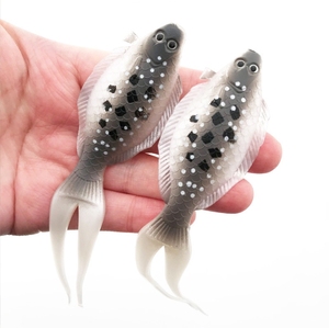 Nuovo Esca Morbida a Forma di Flounder, Esca in Silicone Premier con Coda a Forchetta, 13cm 8g, Alta Simulazione con Occhio 3D, Esca per Pesca al Piatto - Product Image 3