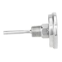 Kit thermomètre à cadran bimétallique sans soudure, cadran de 3 pouces, sonde de 2,5 pouces, MNPT de 1/2 pouce, 0~220F pour brassage de bière, chaudière de brassage maison