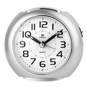 Réveil analogique à quartz avec lumière argentée - Product Image 1