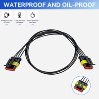 Connecteur électrique étanche pour voiture 1,5 Superseal 4 broches AMP avec faisceau de câbles 282088-1