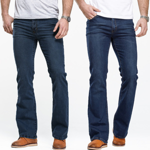 Venta al por mayor ligeramente acampanado Slim Fit famoso pantalones desgastados estiramiento versión suelta Denim Plus Size Brand Jeans de hombre - Product Image 2