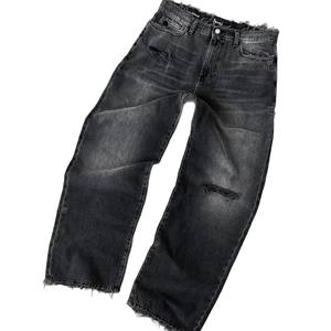 <span class=keywords><strong>Jeans</strong></span> Anchos con Estampado Y2K para <span class=keywords><strong>Hombre</strong></span>, <span class=keywords><strong>Jeans</strong></span> Anchos Personalizados con Bordado, Corte Recto, Talla Grande, Lavado Ácido, Color Azul Claro - Product Image 5