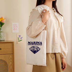 Bolso de Hombro de Pana con Cremallera <span class=keywords><strong>Marina</strong></span> & Diamonds Personalizado, Bolso de Mano Casual, Bolso Cruzado Ecológico para Mujer, Bolsos de Mensajero Vintage - Product Image 4