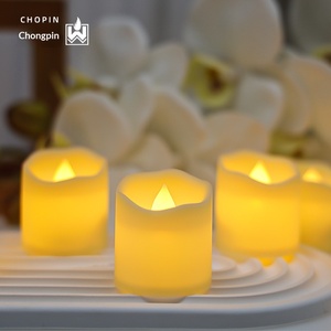 24 Pack Flameless <b>Tea</b> <b>Lights</b> – Realistic Warm White LED Candles, Battery Operated Wishing Lamps for Halloween, Wedding, Christma - Product Image 6