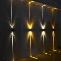 Applique murale LED extérieure étanche IP65 en aluminium moulé sous pression 6W pour jardin, chambre d'hôtel, escalier, salon