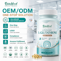Capsule de L-glutathion Rainwood en gélule molle, complément blanchissant pour la peau, antioxydant, collagène, anti-âge, capsule de L-glutathion en gélule molle