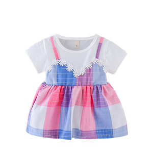 Vestido de Fiesta de Cumpleaños para Niñas Pequeñas, Diseño Sencillo con Estampado, Estilo Princesa, Fabricación China OEM - Product Image 1
