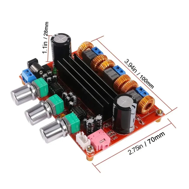 DC12V-24V 2*50W+100W XH-M139 TPA3116 TPA3116D2 2.1 Channel Digital Subwoofer Audio Amplifier Module Board