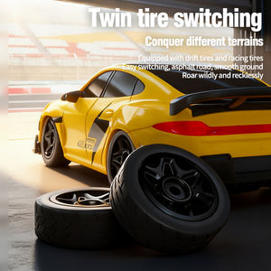 Mini voiture de drift RC 1:<span class=keywords><strong>64</strong></span> avec phares Waterdrop et feux arrière Star Ring, télécommande 2,4 GHz, chargeur intérieur/extérieur, <span class=keywords><strong>c</strong></span>âble USB - Product Image 5